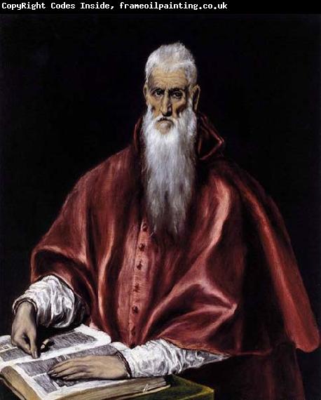 GRECO, El St Jerome as a Scholar